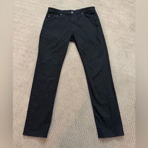 AG Adriano Goldschmied Everett Jet Black Slim Straight Fit